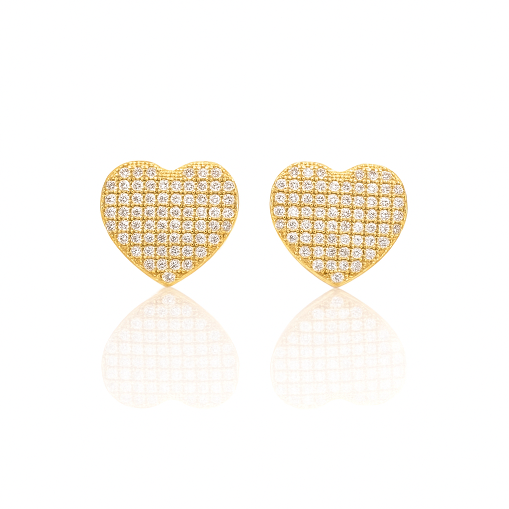 3 pcs Heart Design Jewelry Set (Necklace,Breslet,Eartops)