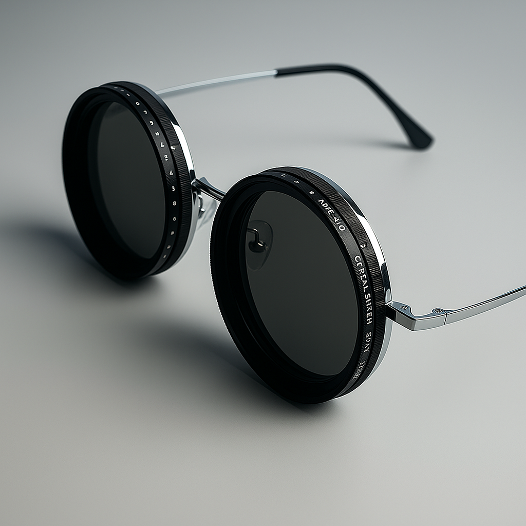 Adjustable shade sunglasses provide polarized glasses for outdoor
